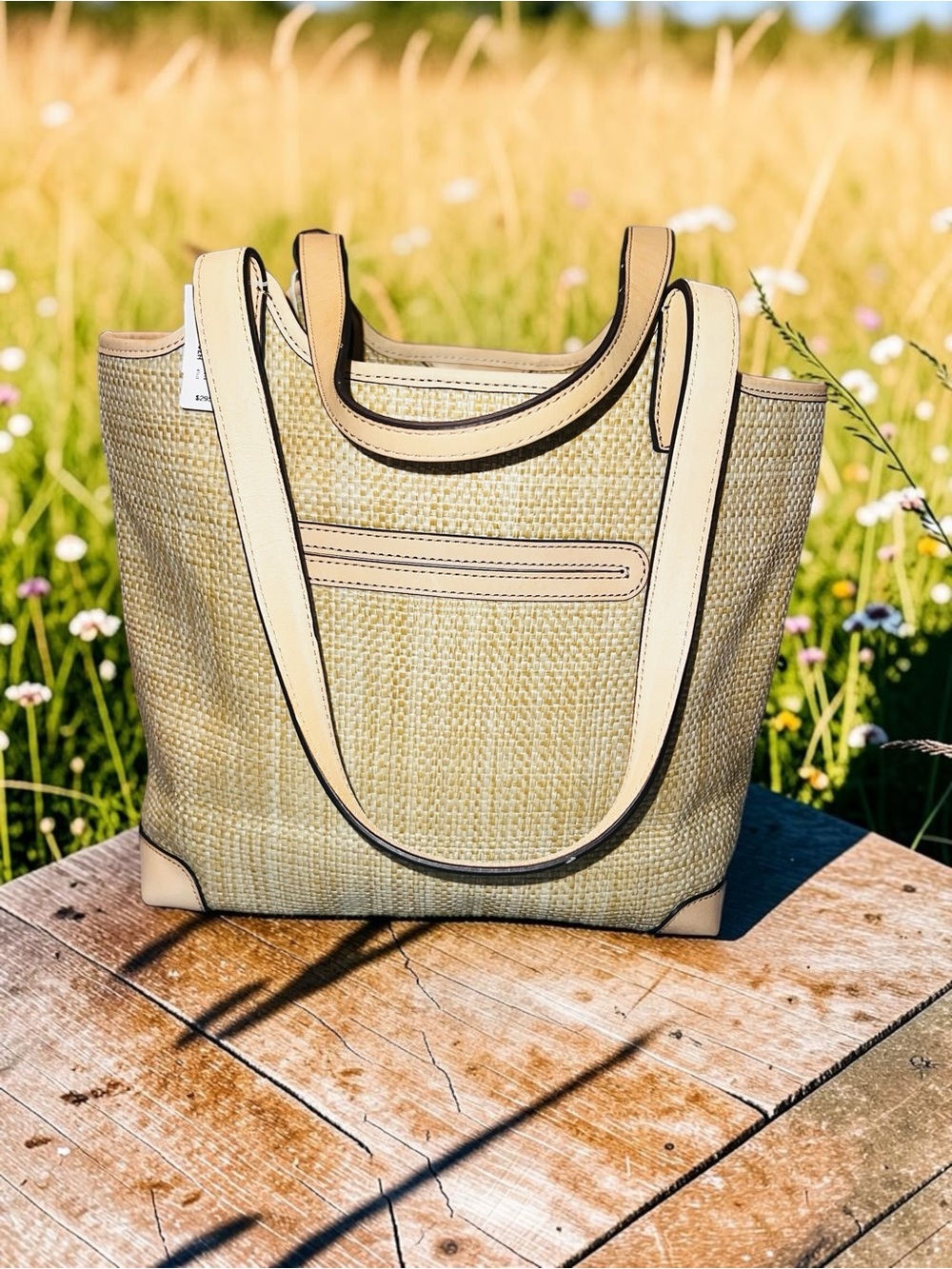 NWT Brighton Enchanted Garden "Naya" Floral Hand Woven Fabric Tote Handbag - Picture 6 of 15